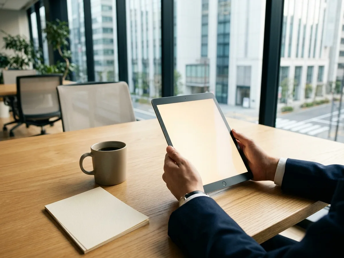 タブレットで読むレポートの表示イメージ